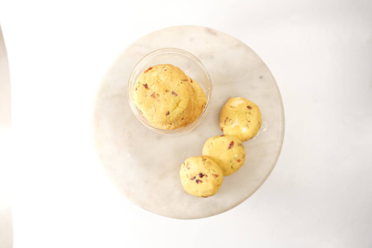 White Chocolate and Cranberry Cookies